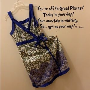 Izod purple printed dress size 16 (with POCKETS!)